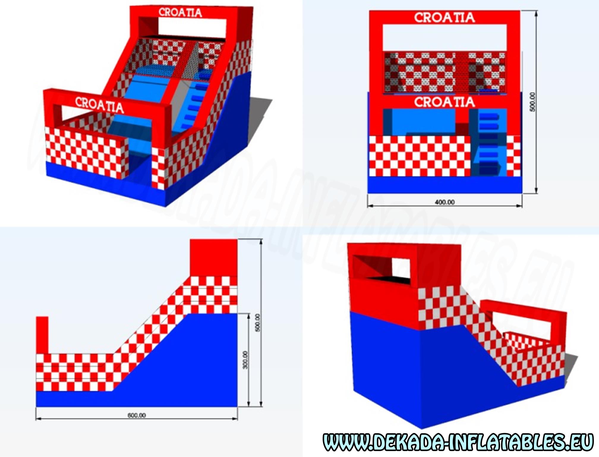 Croatia tobogan na napuhavanje